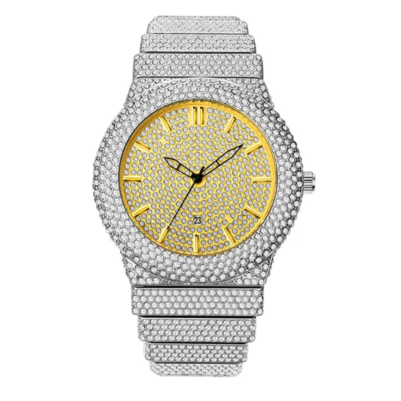 Original Famous Big Brand Men Watches Luxury Diamond Golden Date Gifts Quartz Vintage Watch Reloj Hombre Relogio Masculino 2026