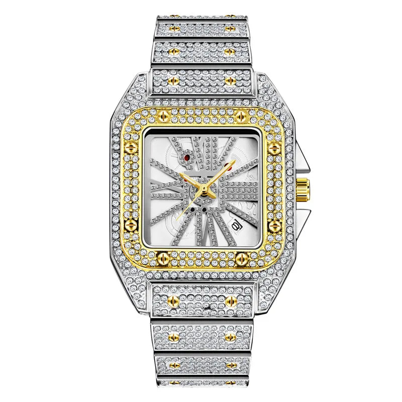 Original Famous Big Brand Men Watches Luxury Diamond Golden Date Gifts Quartz Vintage Watch Reloj Hombre Relogio Masculino 2026