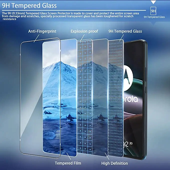 3Pcs Tempered Glass For Motorola Edge 30 20 30pro 30Neo 20Lite 20Pro  Screen Protector