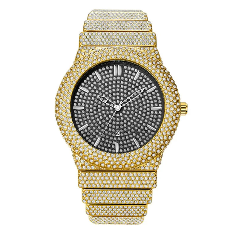 Original Famous Big Brand Men Watches Luxury Diamond Golden Date Gifts Quartz Vintage Watch Reloj Hombre Relogio Masculino 2026