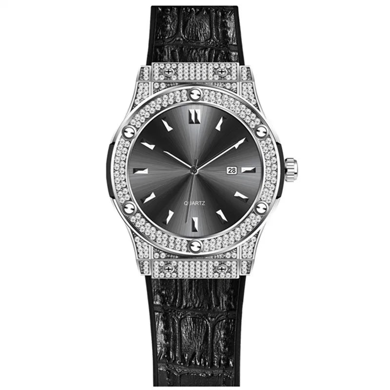 Original Famous Big Brand Men Watches Luxury Diamond Golden Date Gifts Quartz Vintage Watch Reloj Hombre Relogio Masculino 2026