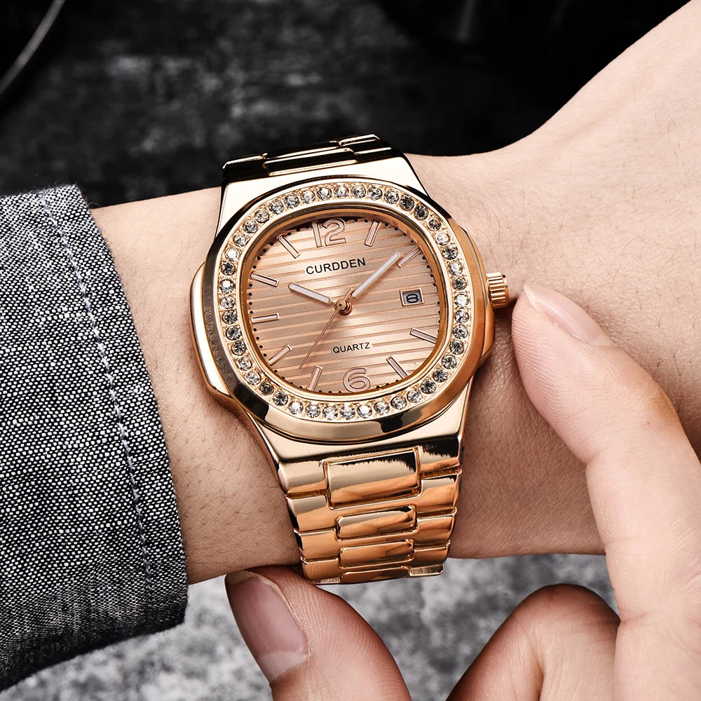 Relogio Masculino Original Big Brand Men Watches Reloj Hombre Fashion Alloy Band Sports Date Quatz Gifts Watch Montre Homme 2026