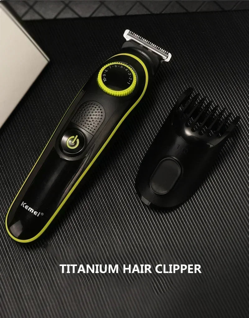 Hair Clipper Kemei KM-696 Multifunctional Trimmer for Men Electric Shaver for Men's Razor Nose 5 in 1 Professional Trimmer
