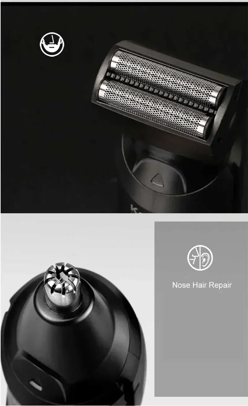 Hair Clipper Kemei KM-696 Multifunctional Trimmer for Men Electric Shaver for Men's Razor Nose 5 in 1 Professional Trimmer