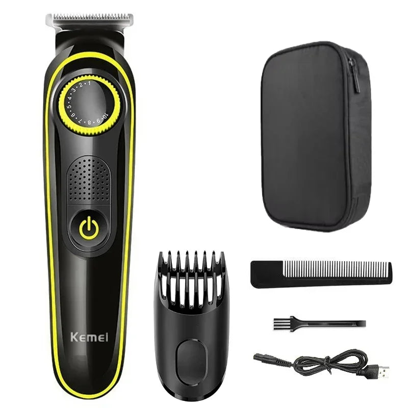 Hair Clipper Kemei KM-696 Multifunctional Trimmer for Men Electric Shaver for Men's Razor Nose 5 in 1 Professional Trimmer
