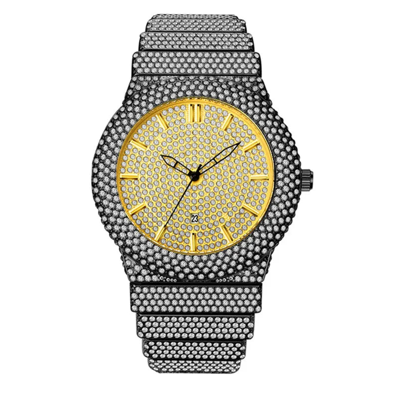 Original Famous Big Brand Men Watches Luxury Diamond Golden Date Gifts Quartz Vintage Watch Reloj Hombre Relogio Masculino 2026