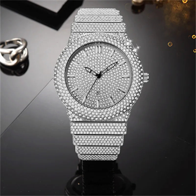 Original Famous Big Brand Men Watches Luxury Diamond Golden Date Gifts Quartz Vintage Watch Reloj Hombre Relogio Masculino 2026