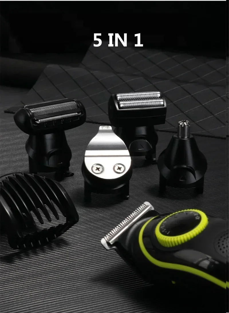Hair Clipper Kemei KM-696 Multifunctional Trimmer for Men Electric Shaver for Men's Razor Nose 5 in 1 Professional Trimmer