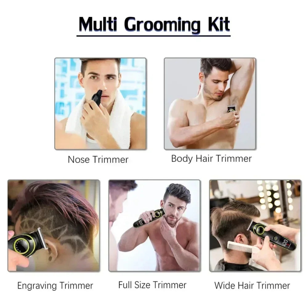 Hair Clipper Kemei KM-696 Multifunctional Trimmer for Men Electric Shaver for Men's Razor Nose 5 in 1 Professional Trimmer