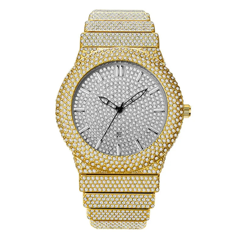 Original Famous Big Brand Men Watches Luxury Diamond Golden Date Gifts Quartz Vintage Watch Reloj Hombre Relogio Masculino 2026