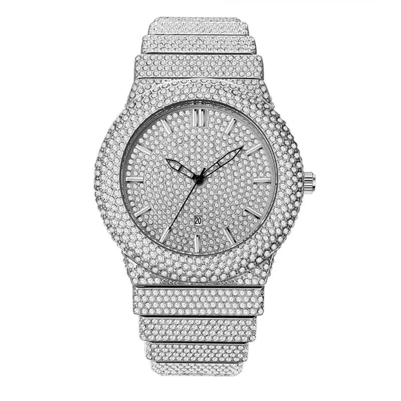 Original Famous Big Brand Men Watches Luxury Diamond Golden Date Gifts Quartz Vintage Watch Reloj Hombre Relogio Masculino 2026