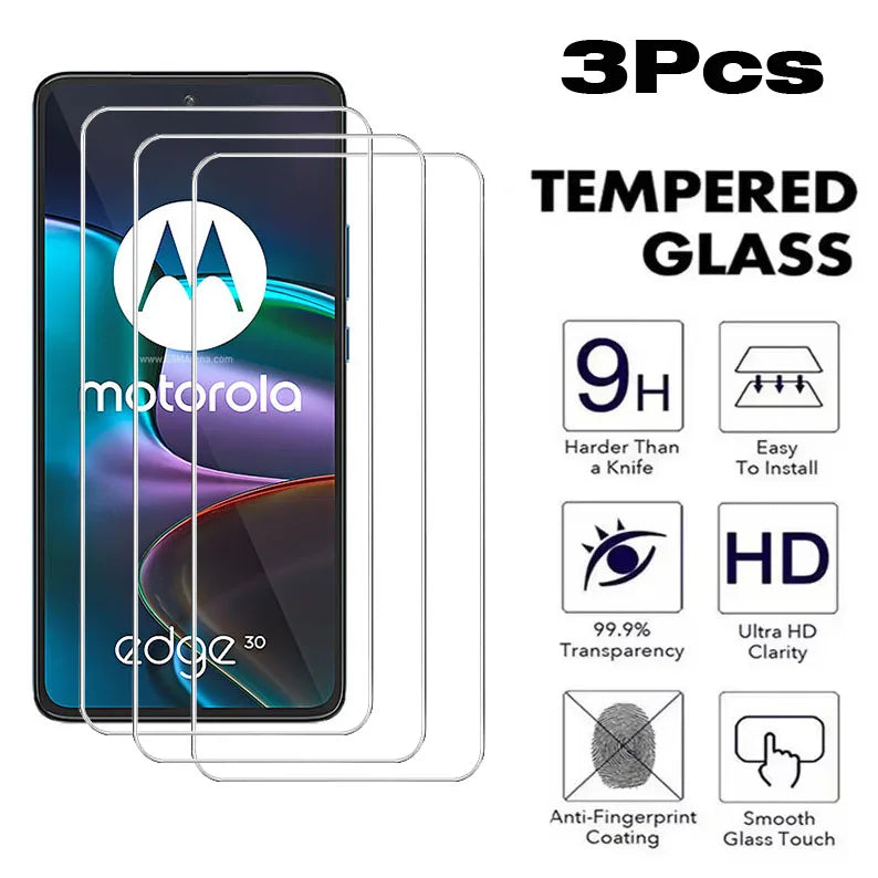 3Pcs Tempered Glass For Motorola Edge 30 20 30pro 30Neo 20Lite 20Pro  Screen Protector