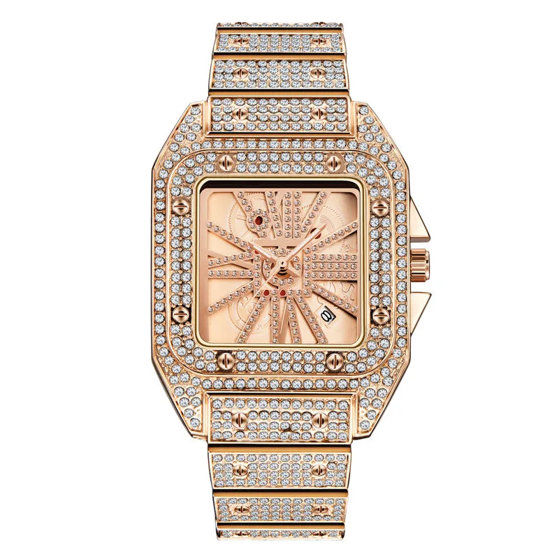 Original Famous Big Brand Men Watches Luxury Diamond Golden Date Gifts Quartz Vintage Watch Reloj Hombre Relogio Masculino 2026